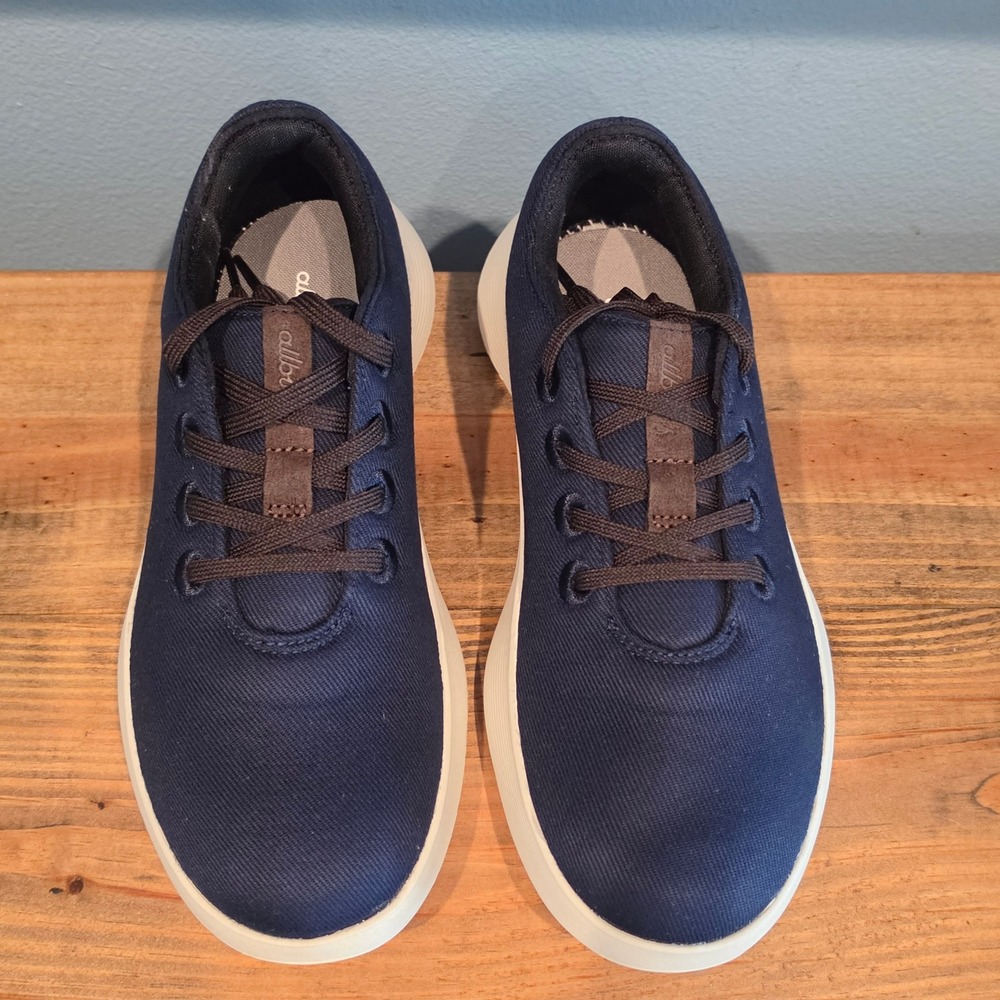 Allbirds Womens Runner Go Luxe Sneakers Navy Blue Athleisure Size 11 - Picture 3 of 10